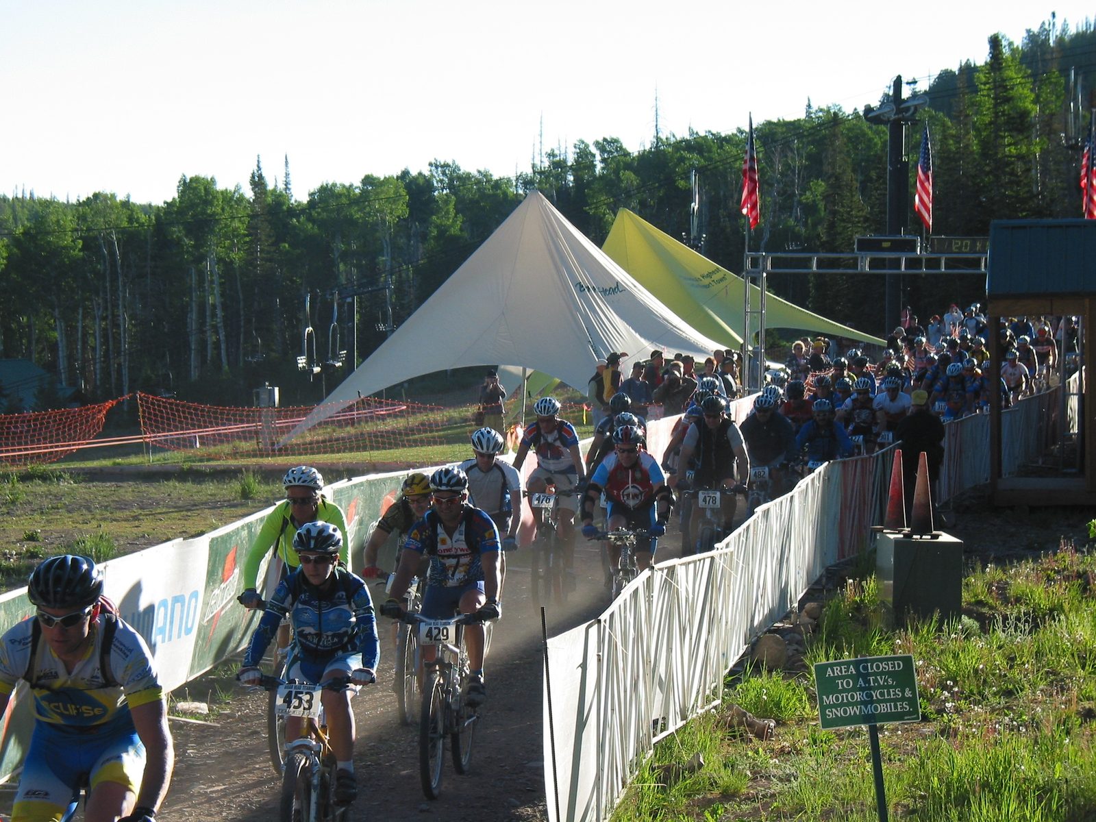Mountain bike race through Brian Head